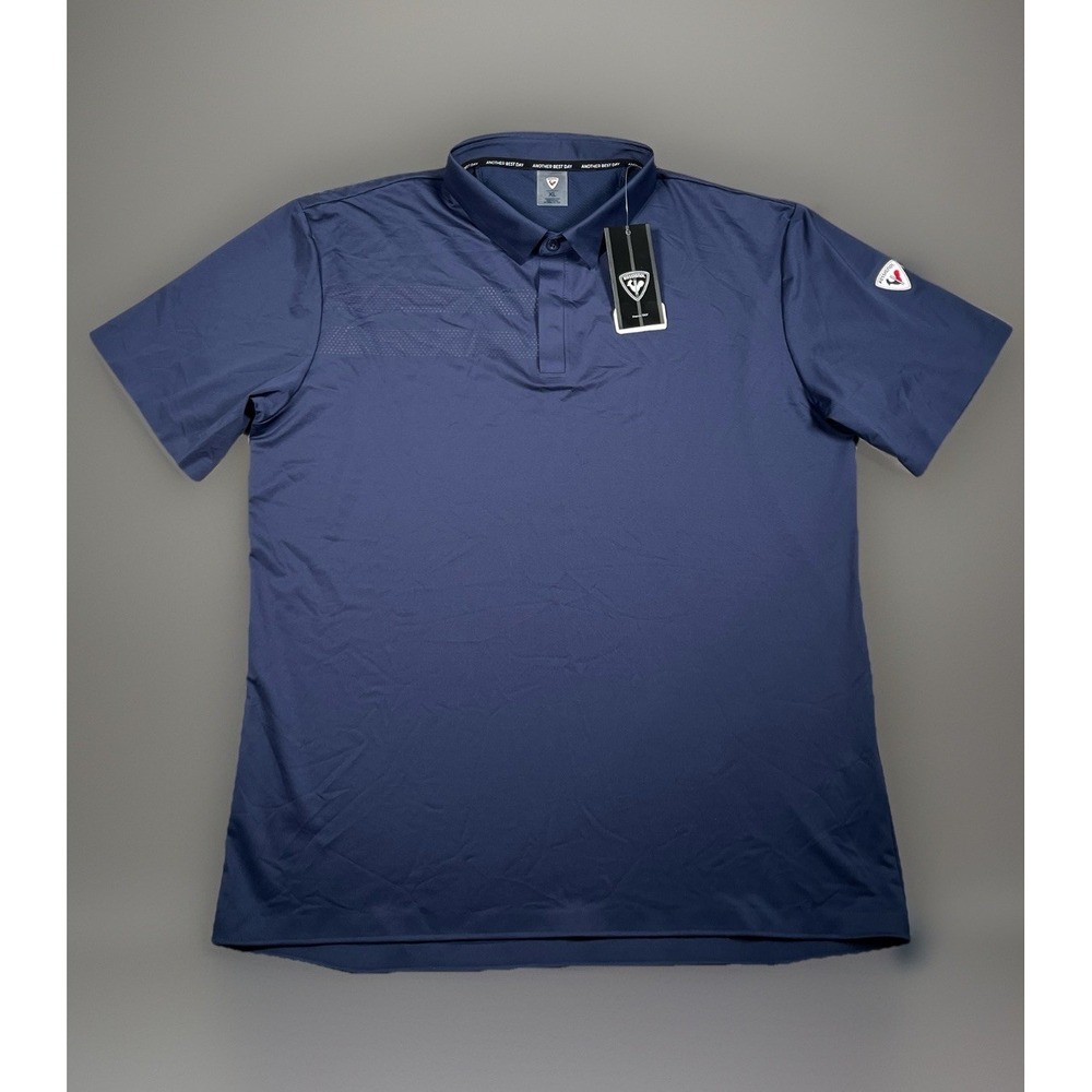 NWT-Rossignol Men's Escaper Polo Size XL Dark Navy Lightweight Breathable $90